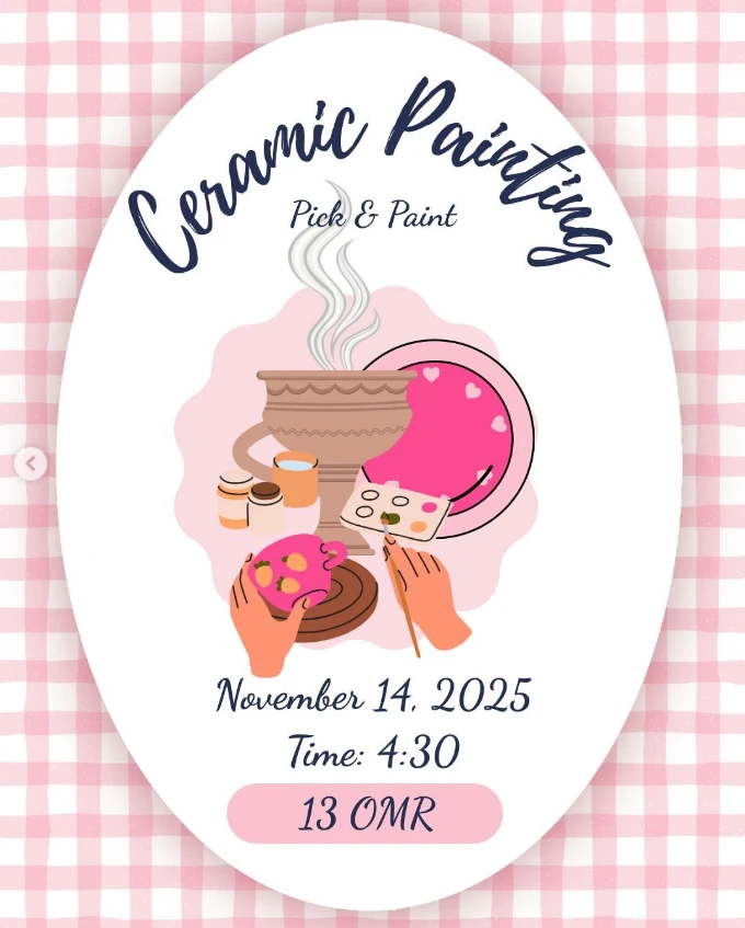 ورشة الرسم على الخزف و جعلها قطعة استثنائية